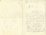 Correspondance entre Eugène Albert et Léa Contenot.