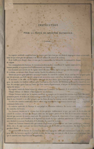 1892 - Registre matricules n° 1-500 [et aussi cantons de Briey , Conflans]