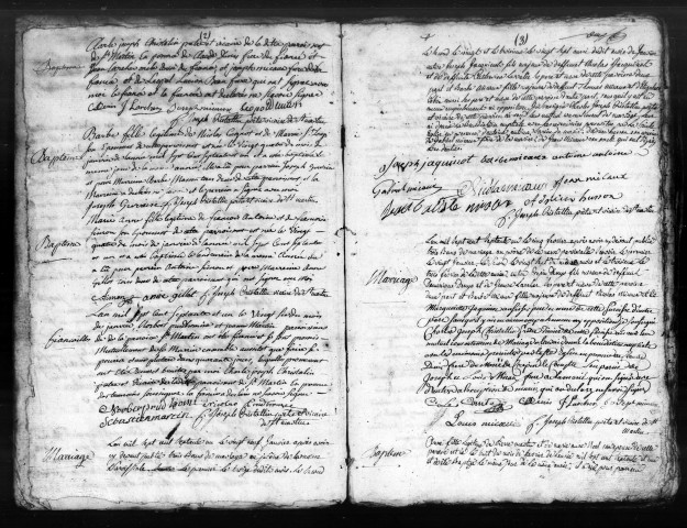 Baptêmes, Mariages, Sépultures (1771-1776)