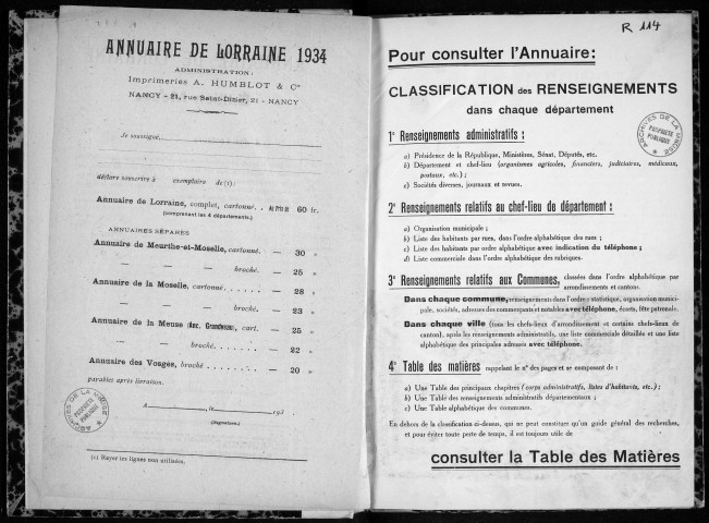 Annuaire administratif, commercial et industriel de la Meuse 1933