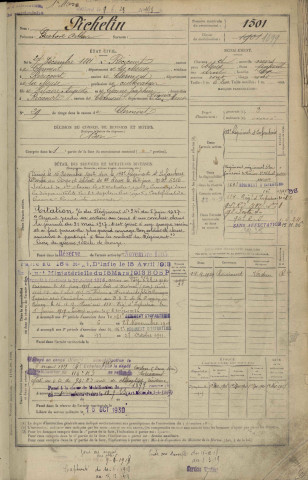 1901 - Registre matricules n° 1501-2316