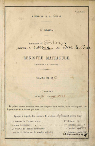 1897 - Registre matricules n° 1501-2382