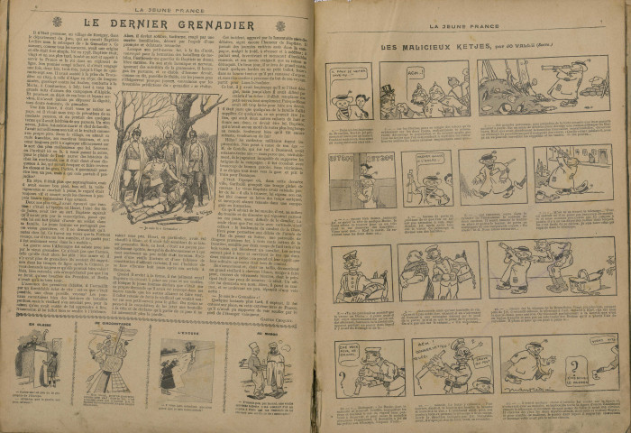 Plusieurs numéros de La Jeune France : histoire illustrée de la guerre 1914-1915