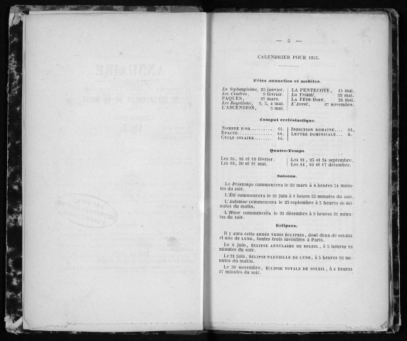 Annuaire statistique du département de la Meuse 1853