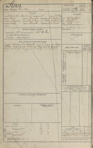 1913 - Etrangers à la subdivision : matricules n° 499-809