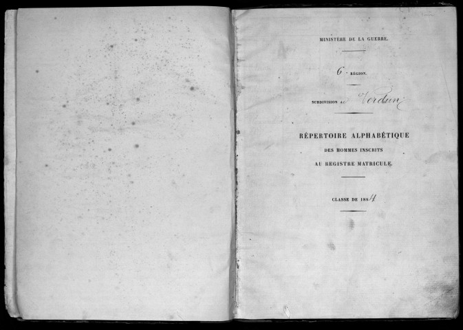 1884 - Répertoire alphabétique
