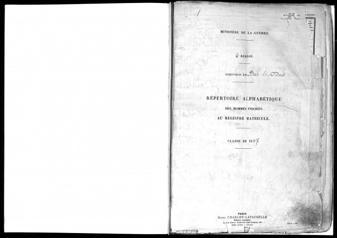 1907 - Répertoire alphabétique
