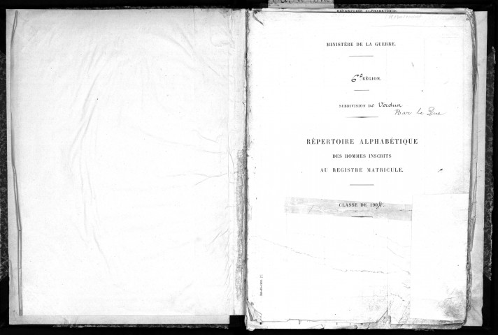1904 - Répertoire alphabétique
