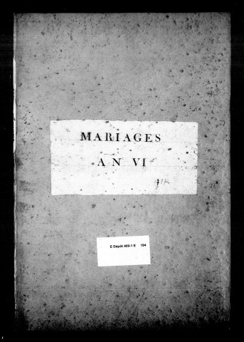 Mariages (1797-1798-n VI)