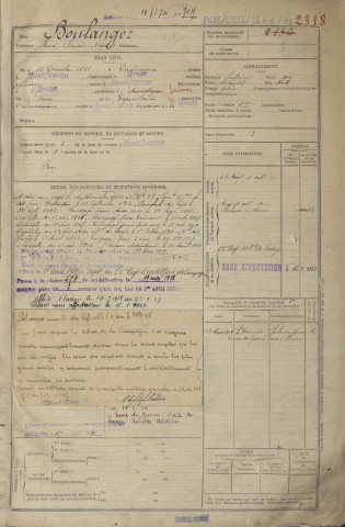 1901 - Registre matricules n° 2317-2703