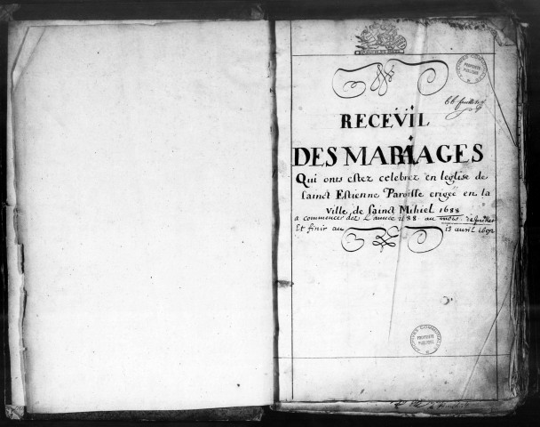 Mariages (1688-1736)