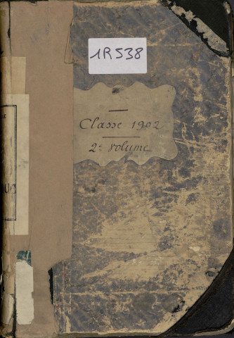1902 - Registre matricules n° 501-1000