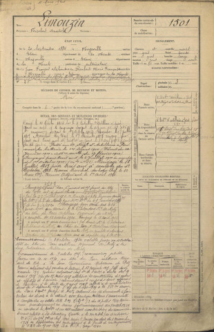 1904 - Registre matricules n° 1501-2126