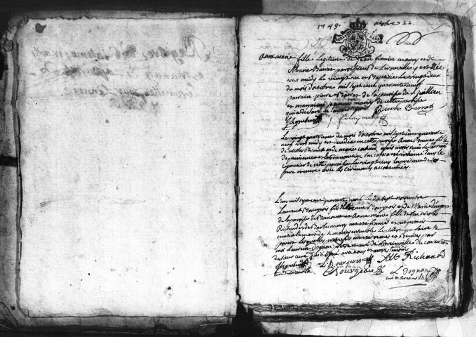 Baptêmes, Mariages, Sépultures (1747-1792)
