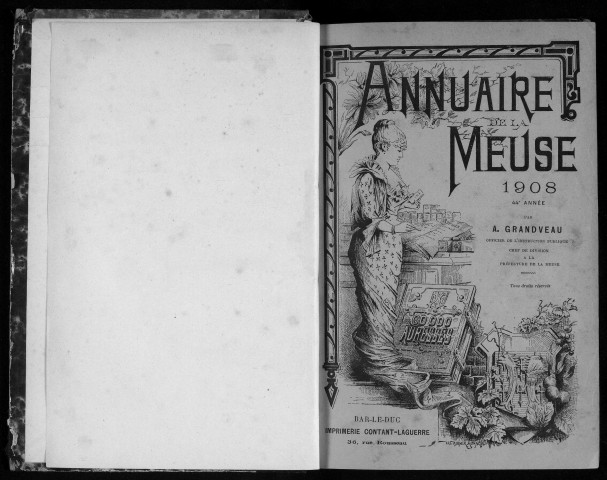 Annuaire administratif, commercial et industriel de la Meuse 1908