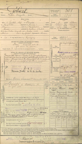 1896 - Registre matricules n° 501-1000