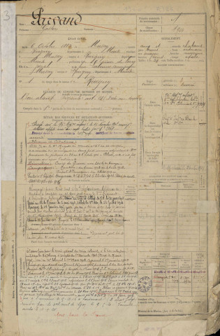 1900 - Registre matricules n° 1-500