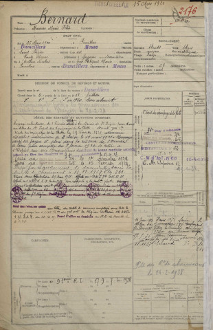 1920 - Registre matricules n° 2175-2511