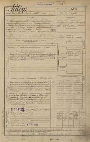 1902 - Registre matricules n° 1001-1500