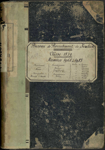 1879 - Registre matricules n° 1968-1983