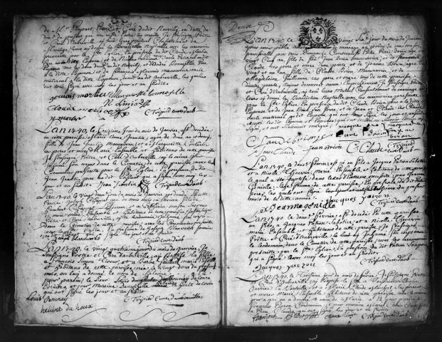 Baptêmes, Mariages, Sépultures (1740-1749)