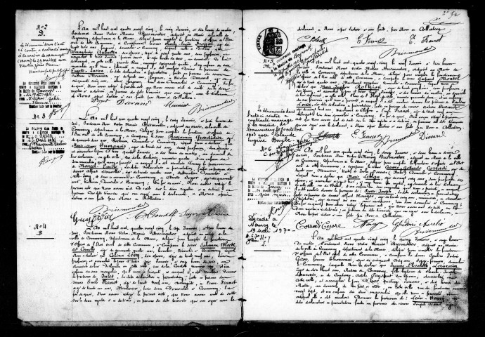 Naissances, Mariages, Décès (1885)