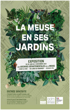 Affiche e00xposition La Meuse en ses jardins