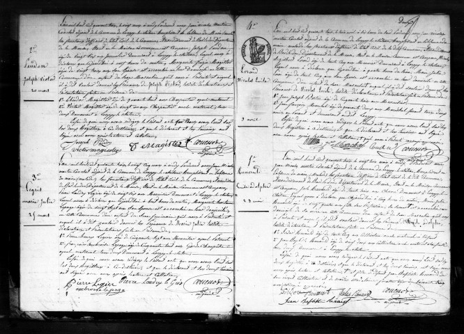 Naissances, Mariages, Décès (1843-1852)