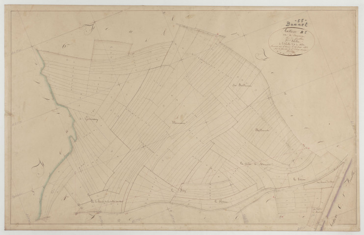 BONNET - Section D de Saumont feuille 05