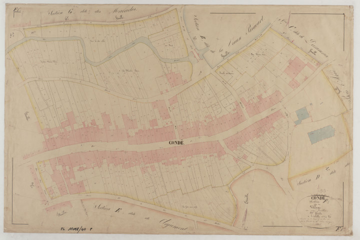 CONDE - Section F du Village feuille 01