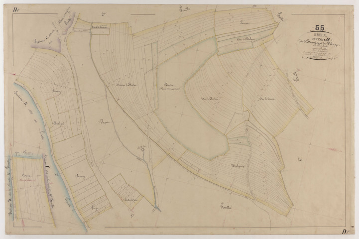 BREUX - Section D - Beaufroy et du Village - feuille 01