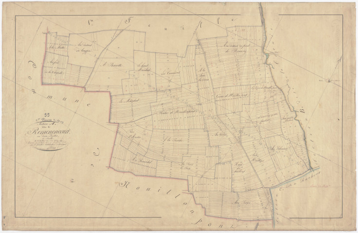 SAINT-PIERREVILLERS - Section A - de Remenoncourt - feuille 02