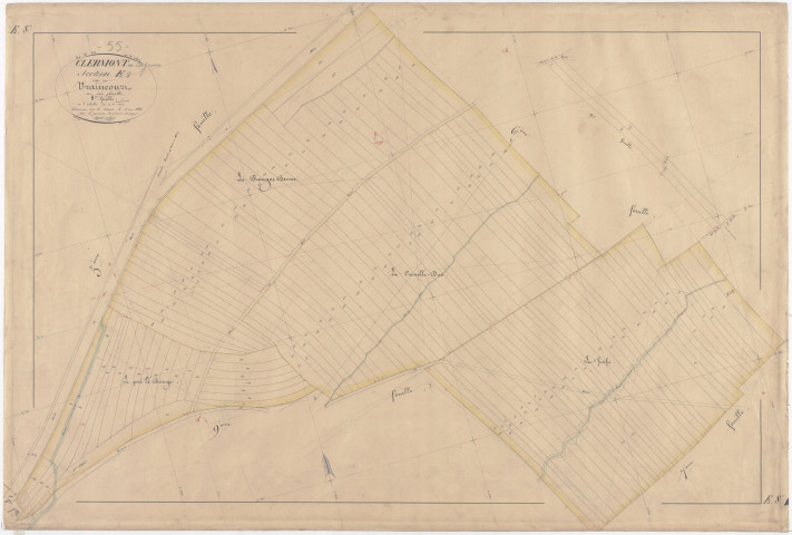 CLERMONT-EN-ARGONNE - Section E - de Vraincourt - feuille 08