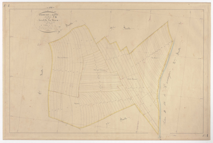 THONNE-LA-LONG - Section A - du Fond de la Vaux - feuille 08