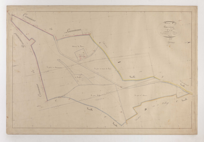 ORNES - Section C - des Caurrières - feuille 07