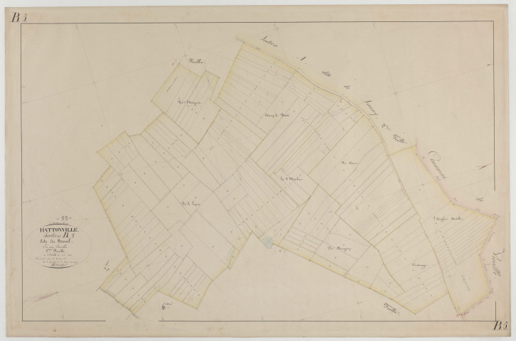 HATTONVILLE - Section B de Breuil feuille 05
