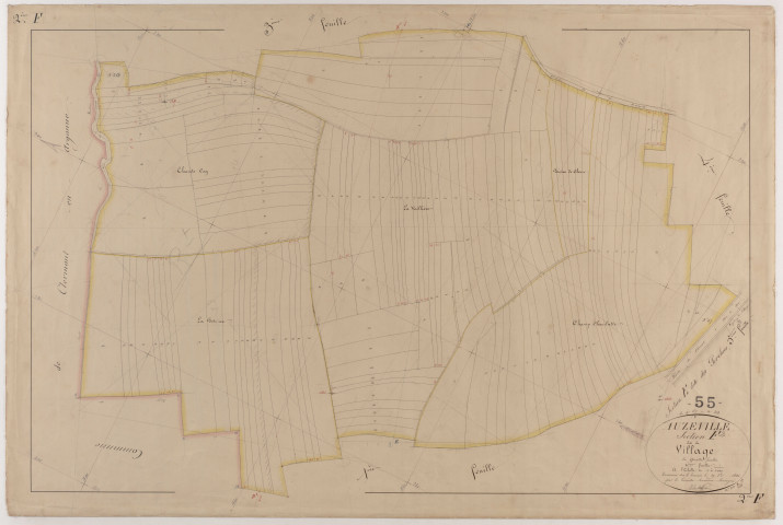 AUZEVILLE - Section F - du Village - feuille 02