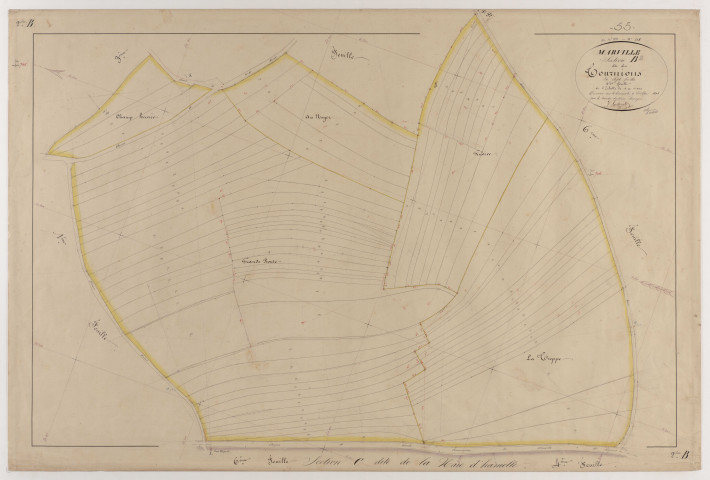 MARVILLE - Section B - des Tournions - feuille 02