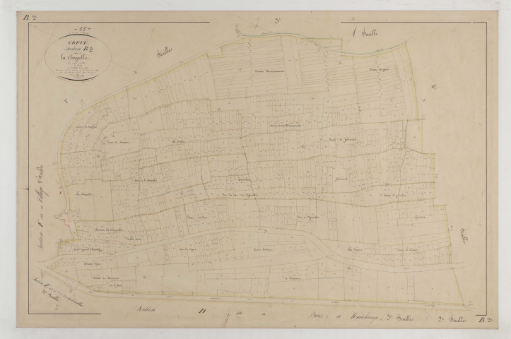 CREUE - Section B de la Chapelle feuille 02