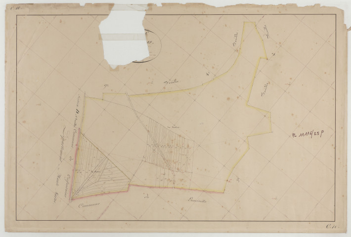 MANDRES - Section C des Lochères feuille 10