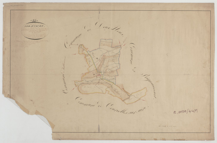 SERAUCOURT - Tableau d'assemblage feuille 01