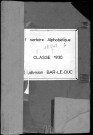 1930 - Répertoire alphabétique