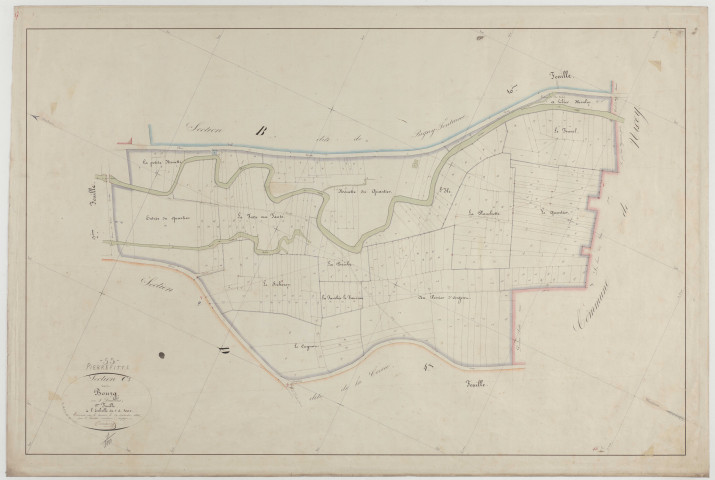 PIERREFITTE - Section C du Bourg feuille 01