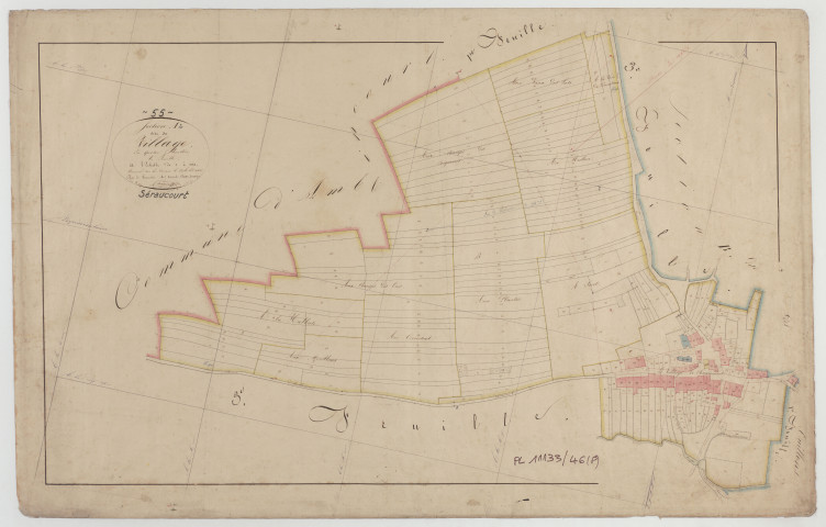 SERAUCOURT - Section A du Village feuille 02