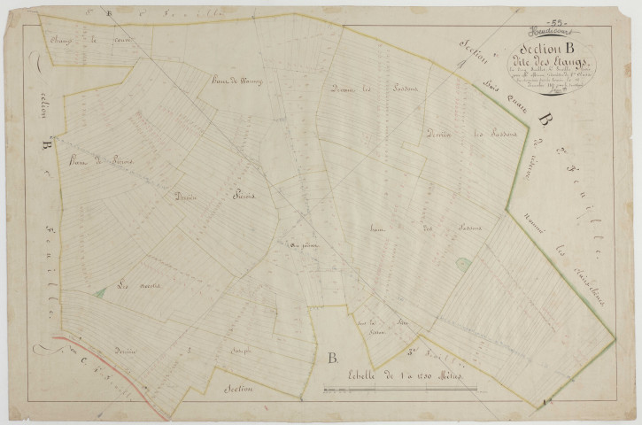 HEUDICOURT - Section B des Etangs feuille 04