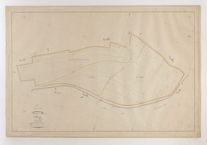 ORNES - Section D - du Village - feuille 03