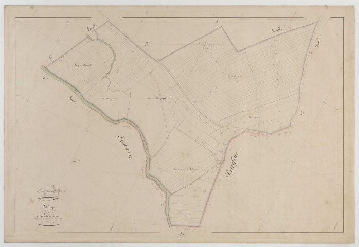 LONGCHAMPS - Section C du Village feuille 08