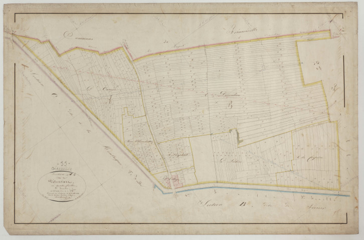 GIRONVILLE - Section A de Pétonsart feuille 01