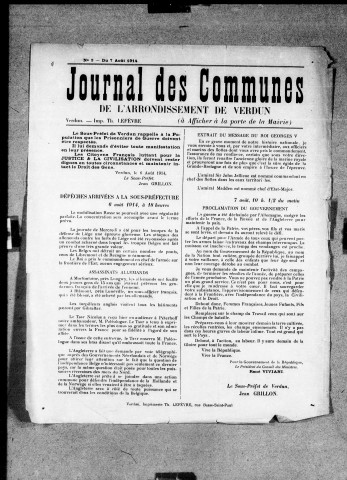 Le Bulletin des communes de l'arrdt de Verdun