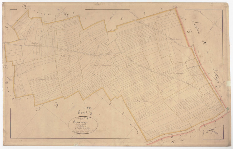 SOUILLY - Section F - de Retonchamp - feuille 03